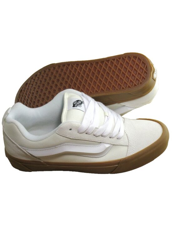 Vans Men\'s Knu Skool Gum Bottom Blanc De Blanc White Shoes sizes NEW main image 6